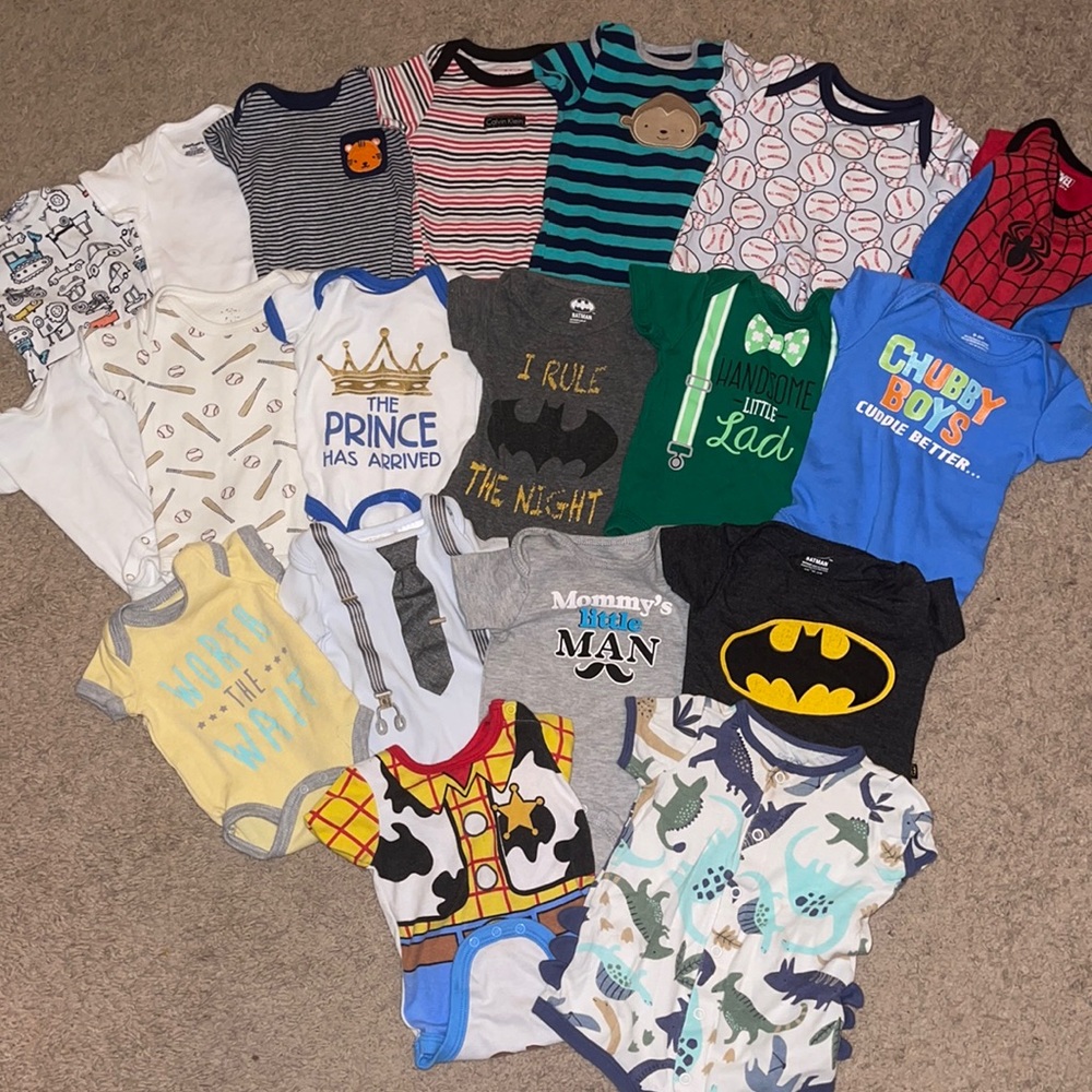 19 0-3 month onesies